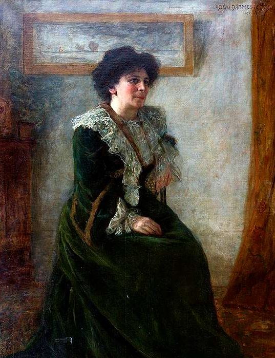 Portrait of Hertha Ayrton by her cousin Héléna Arsène Darmesteter, Girton College, University of Cambridge.